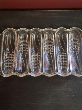 Vintage Miracle Maize glass cornbread mold